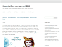 Tablet Screenshot of janmashtamifestival.com